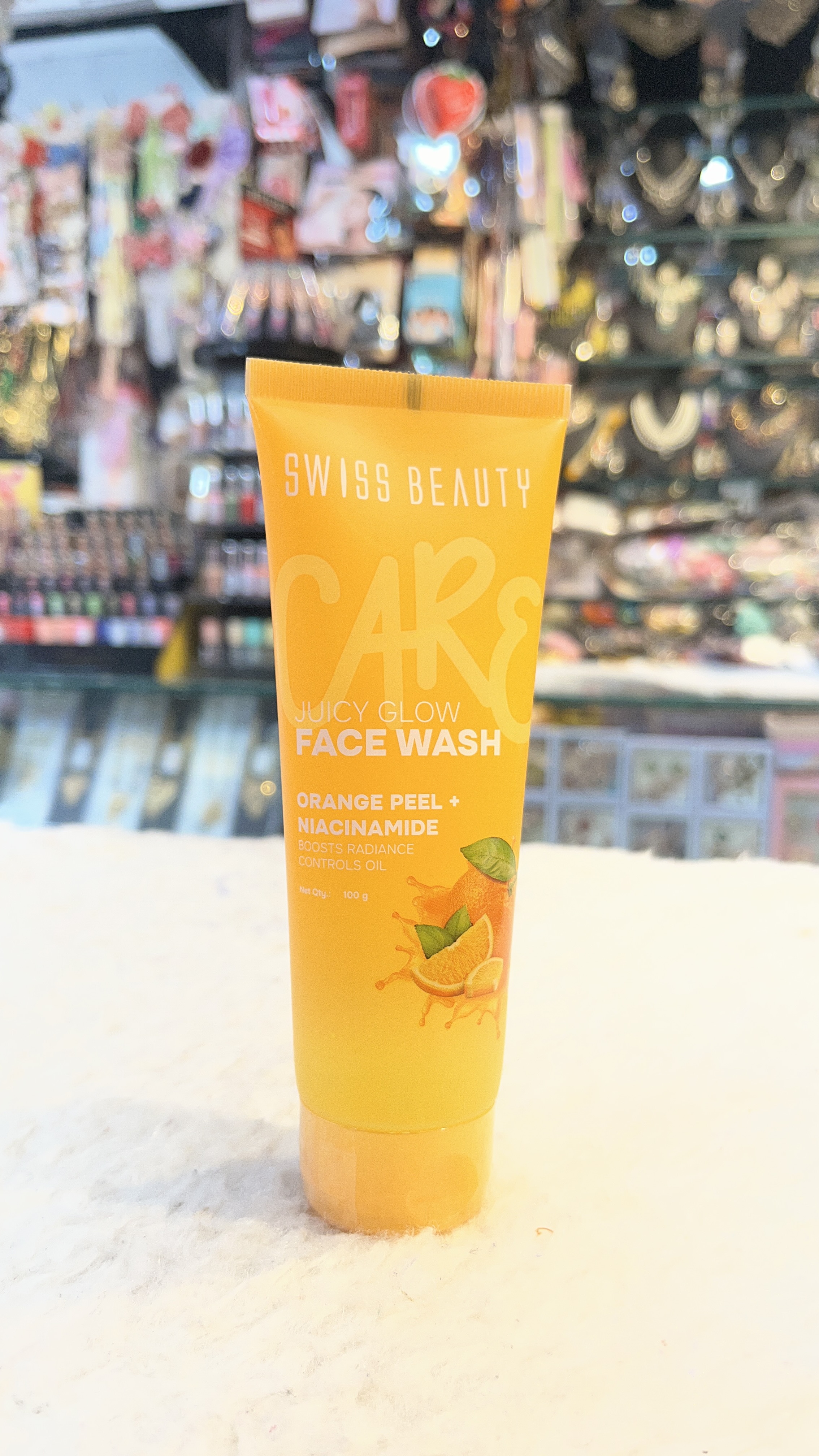 Care juicy glow face wash orange peel+niacinamide